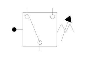 (lb) Nyomáskapcsoló, B.1/4", 5-50 bar NC/NO