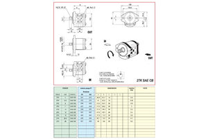 E.SFW.  Szivattyú 2ép. SAE "A" (82,5-SAE z=9)